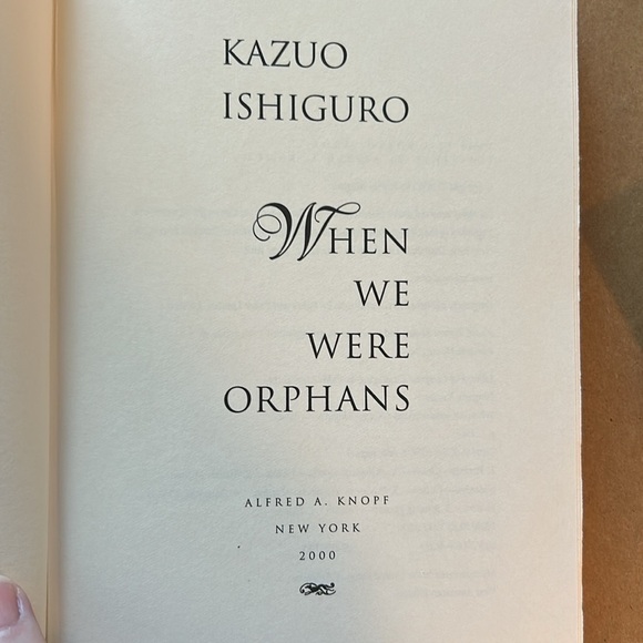 EUC hardcover book When We Were Orphans by Kazuo Ishiguro 1st U.S. edition - Picture 9 of 12